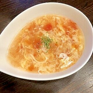 飲むオムレツ！☆卵とトマトのスープ